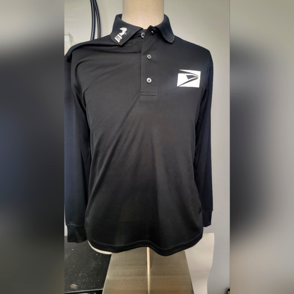 SALE!! Size Medium Postal Polo Long Sleeve dri fit - Picture 2 of 4